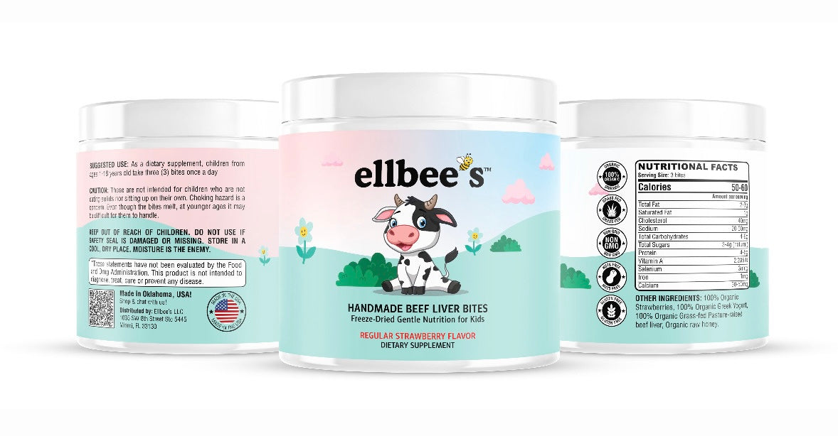 Ellbee's Handmade Beef Liver Bites for Kids